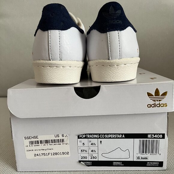 Adidas x Pop Trading Co Superstar ADV Sneakers US 6 - Picture 4 of 4